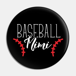 Baseball Mimi - Baseball Grandma - Funny Baseball Shirt Pin