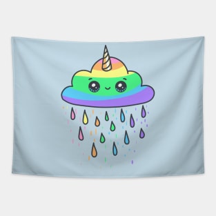 Unicorn Cloud Rainbow Tapestry