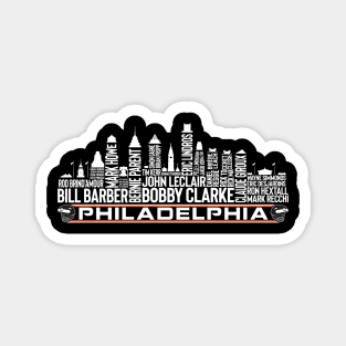 Philadelphia Hockey Team All Time Legends, Philadelphia City Skyline Magnet