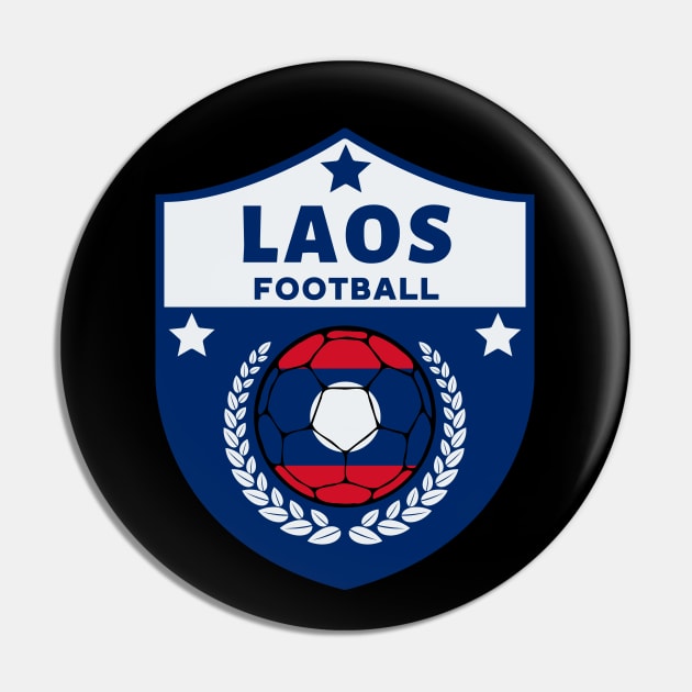 Laos Football Pin by footballomatic