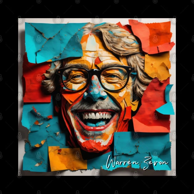 Warren Zevon // Paper Art by Otmr Draws