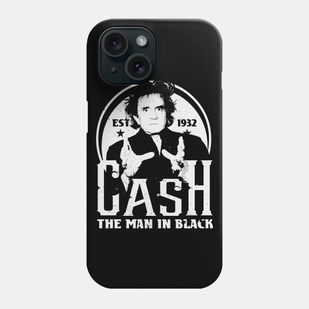 Johnny Cash Phone Case by VizRad