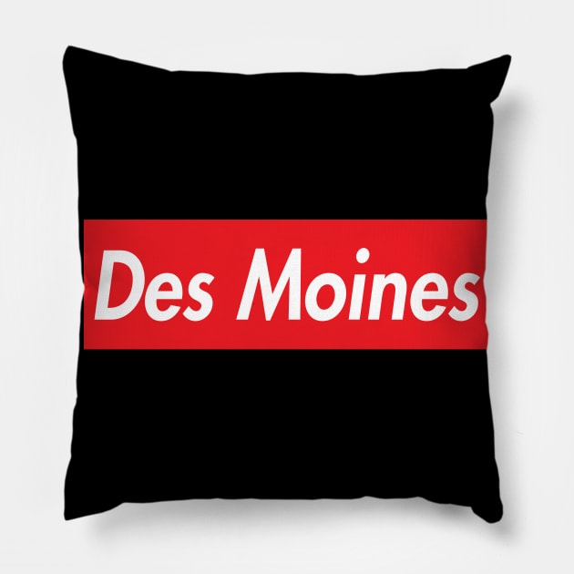 DES MOINES SUPER USA LOGO Pillow by elsa-HD