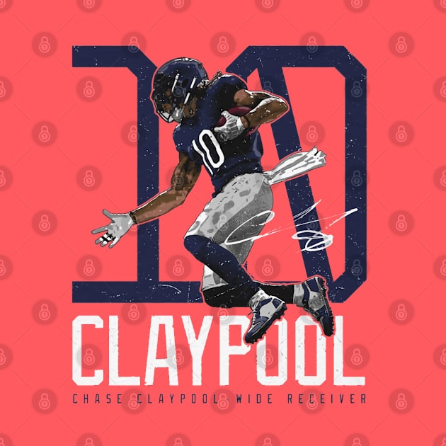 Chase Claypool Chicago Bold Number by Chunta_Design