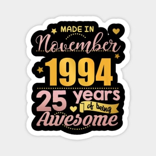 25th Birthday November Women Gift 25 Year Old Daughter Magnet