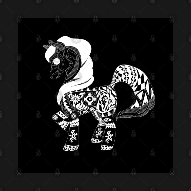 don pony cute mini horse ecopop art in mexican art design by jorge_lebeau