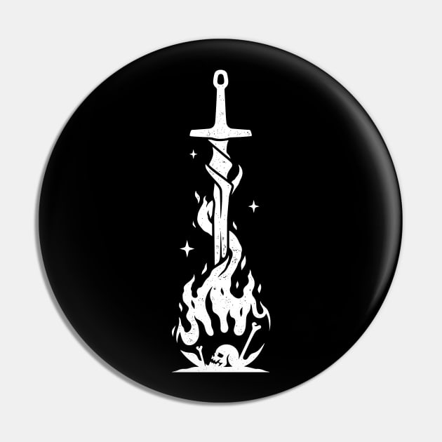 Bonfire Pin by Alundrart