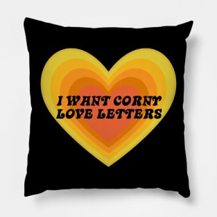 corny love letter Pillow