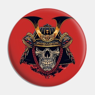 samurai skull Pin