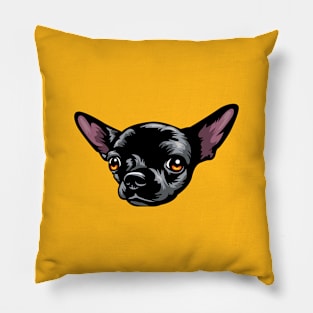 Chihuahua Portrait Drawing Pillow