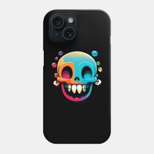 Happy yellow skull Phone Case