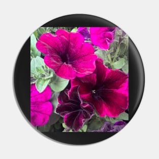 Magenta Petunia Summer Celebration of Deep Joy and Fun Pin