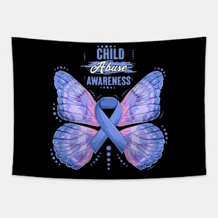 Child Abuse Prevention Awareness Month Blue Ribbon gift idea Tapestry