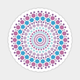 Purple Mandala Dotted Magnet