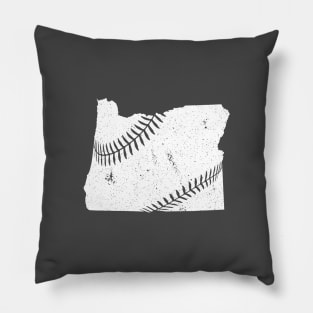 Oregon Baseball Seams Pillow