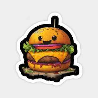 Happy Burger Time Magnet