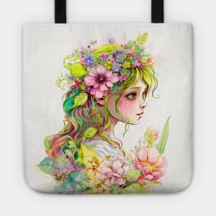 Flower Garden Fairy Aesthetic Tote