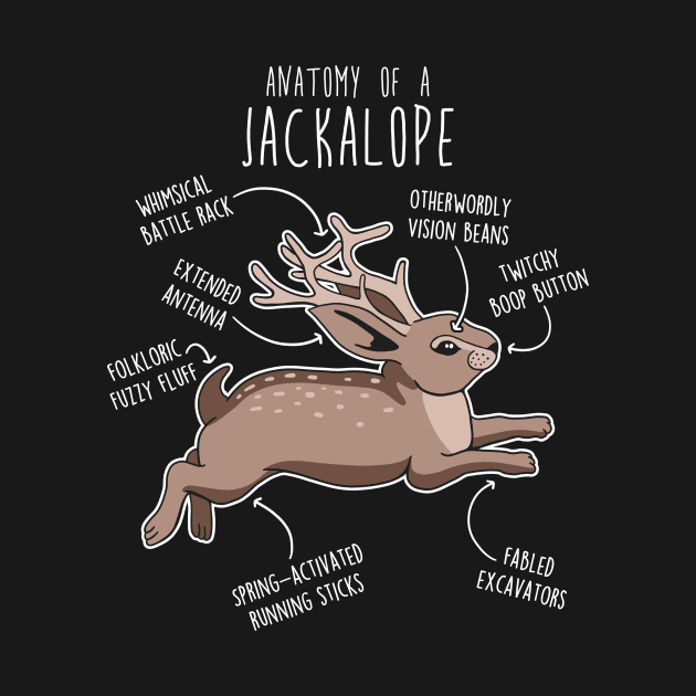 Jackalope Anatomy by Psitta