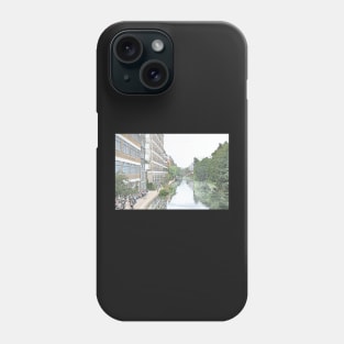 Regent's Canal towpath by Kingsland Basin, London, UK Phone Case