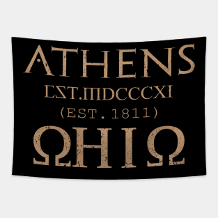 'Athens Ohio Distressed' Awesome Athens Vintage Gift Tapestry