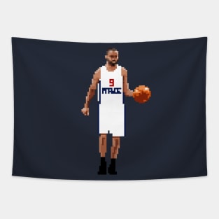 Tony Parker Pixel Dribble Tapestry