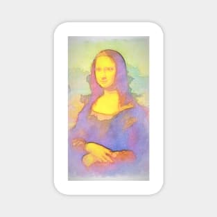 Gioconda - Mona Lisa instagram filters - Watercolors Magnet