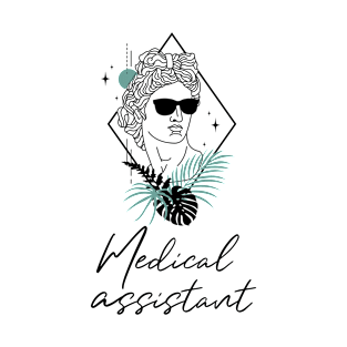 Medical Assistant - Antique Greek God Design T-Shirt