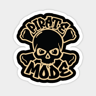 Fun Pirate Mode Graphic Magnet