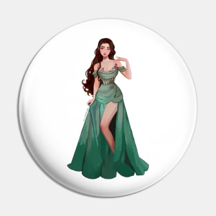 Green Ballgown Pin