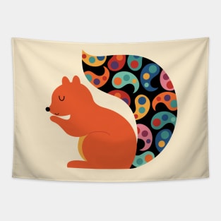 Paisley Squirrel Tapestry