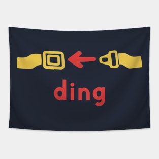 Ding Ding Ding Aviation Seat Belt Tapestry