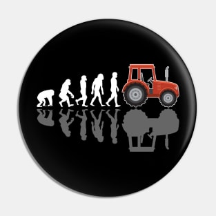 Tractor Farmer Evolution with Shadow Pin