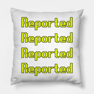 Runescape OSRS meme reported yellow text sticker pack Pillow