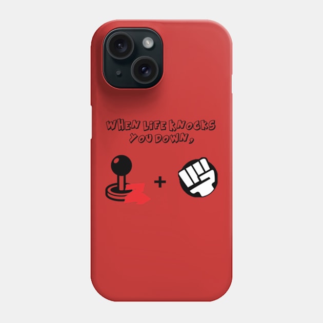 When Life Knocks you Down, Shoryuken! Phone Case by GamersLagoon