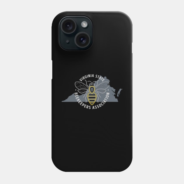 VSBA LOGO WHITE LETTERING Phone Case by Virginia State Beekeepers