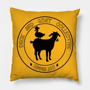 Black Duck and Goat Co Camp Logo Pillow