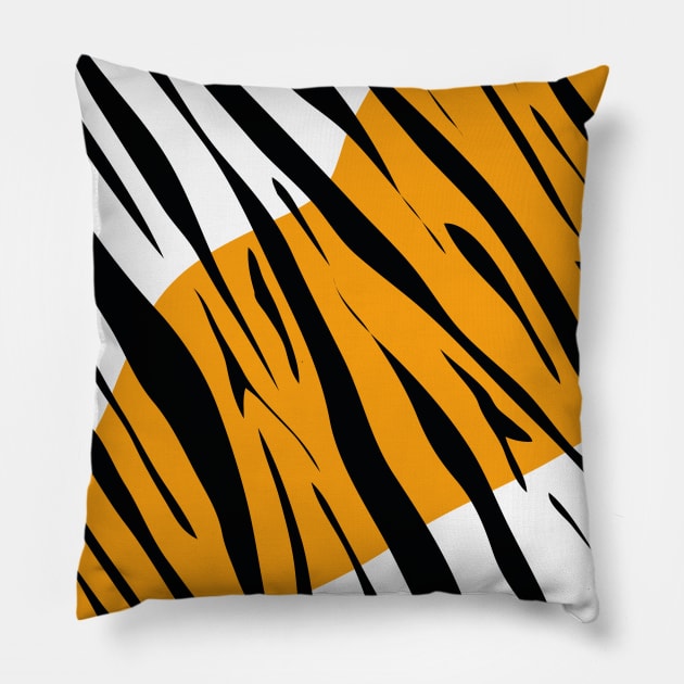 1980s tiger print. Pillow by nickemporium1