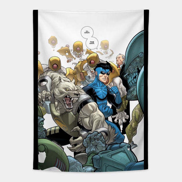 invincible beast Tapestry by super villain