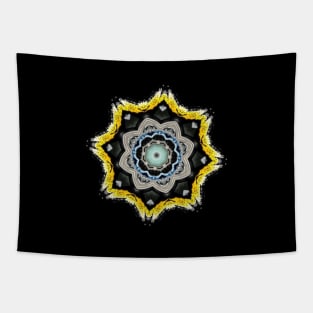 Dotted Yellow Circle Tapestry