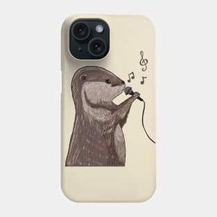 Otter singer Phone Case