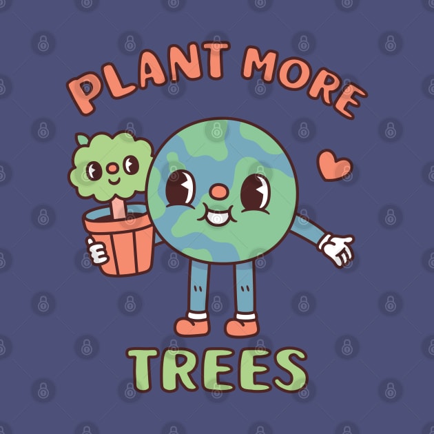 Cute Earth With Tree Pot Plant More Trees by rustydoodle