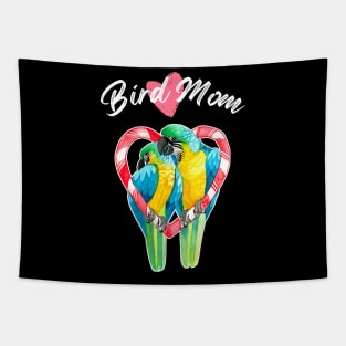 Parrot Bird Mom - Macaw Watercolor Tapestry