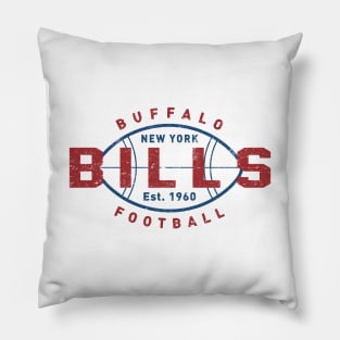 Buffalo Bills 3 by Buck Tee Originals Pillow