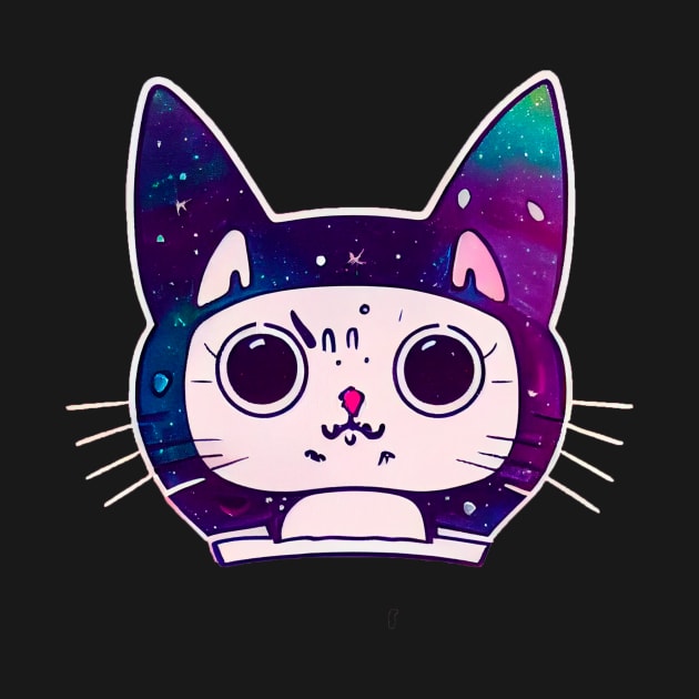 Cat cute sticker styles Galaxy by ComicsFactory