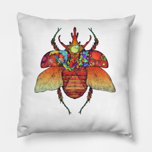 Kosmik  Beetle Red Pillow