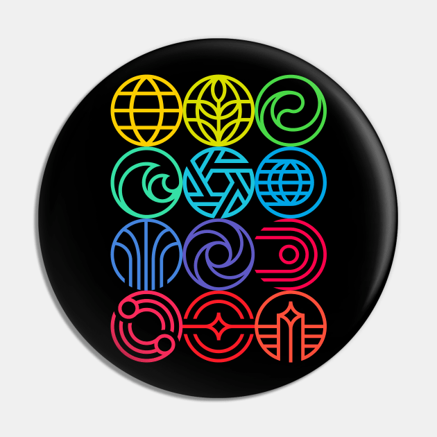 Epcot Logos Pin by GrizzlyPeakApparel