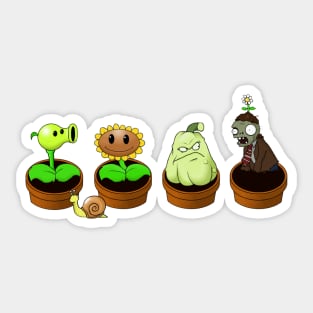 Plants VS Zombies Perfect Gift Sticker for Sale by roslonda