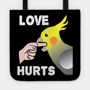 Love Hurts Cockatiel Male Parrot Biting Tote