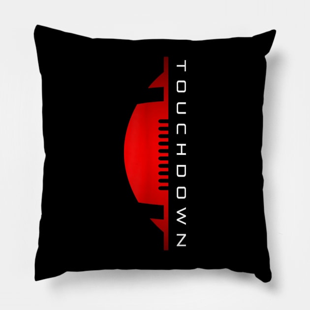 football touchdown Pillow by onazila pixel