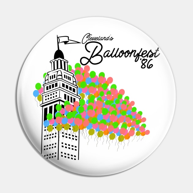 Cleveland Balloonfest '86 Pin by mbloomstine